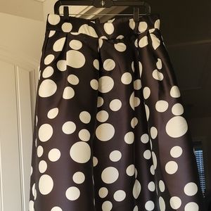 Polka Dot Skirt with Pockets Size 14